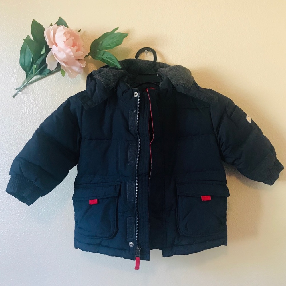 GAP-Puffer Down Hoodie Jacket-18/24Month